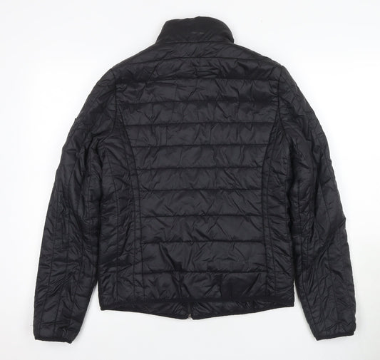 Calvin Klein Women's Black Puffer Jacket - M, Casual Style
