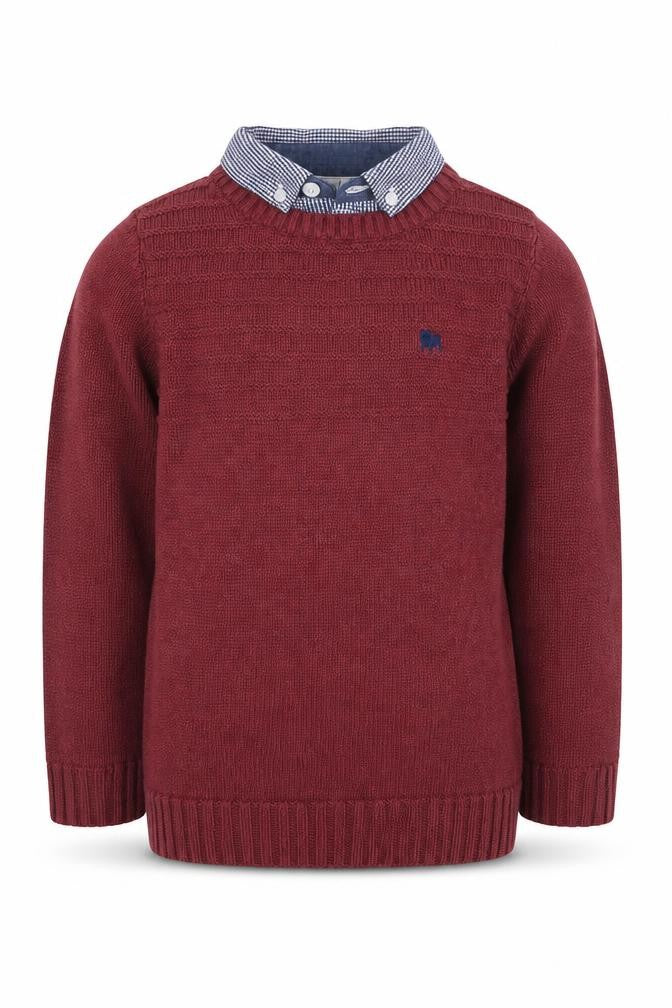 J Jeans Boys Red Knit Pullover Jumper 6-7 Years