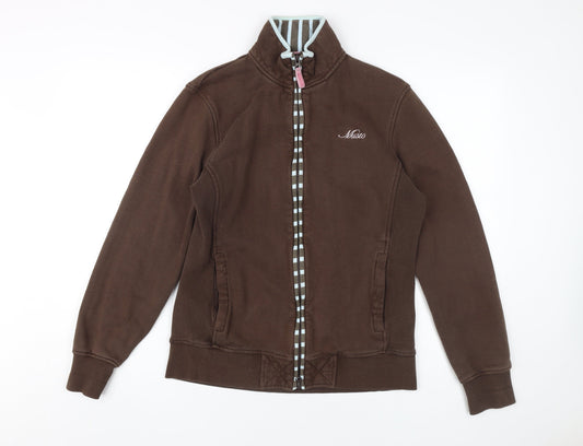 Musto Women's Brown Cotton Fleece Jacket Size 12