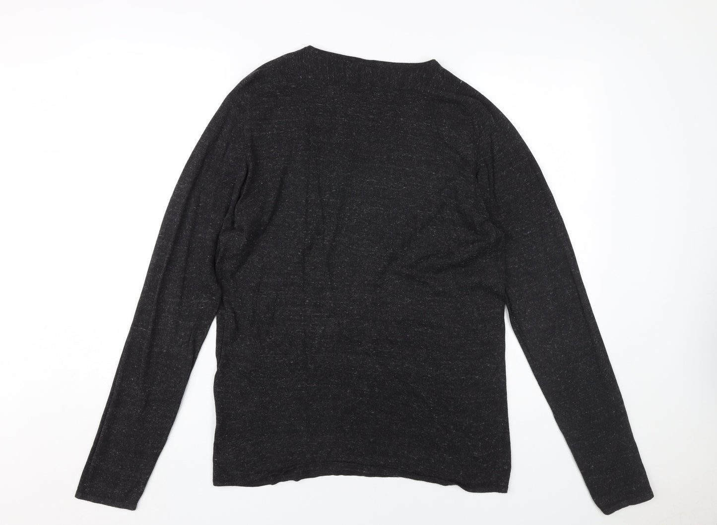 Jack & Jones Men's Black Medium Pullover Jumper