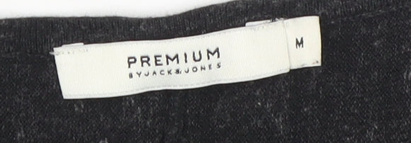 Jack & Jones Men's Black Medium Pullover Jumper