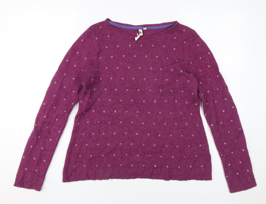 White Stuff Women's Purple Pullover Size 10