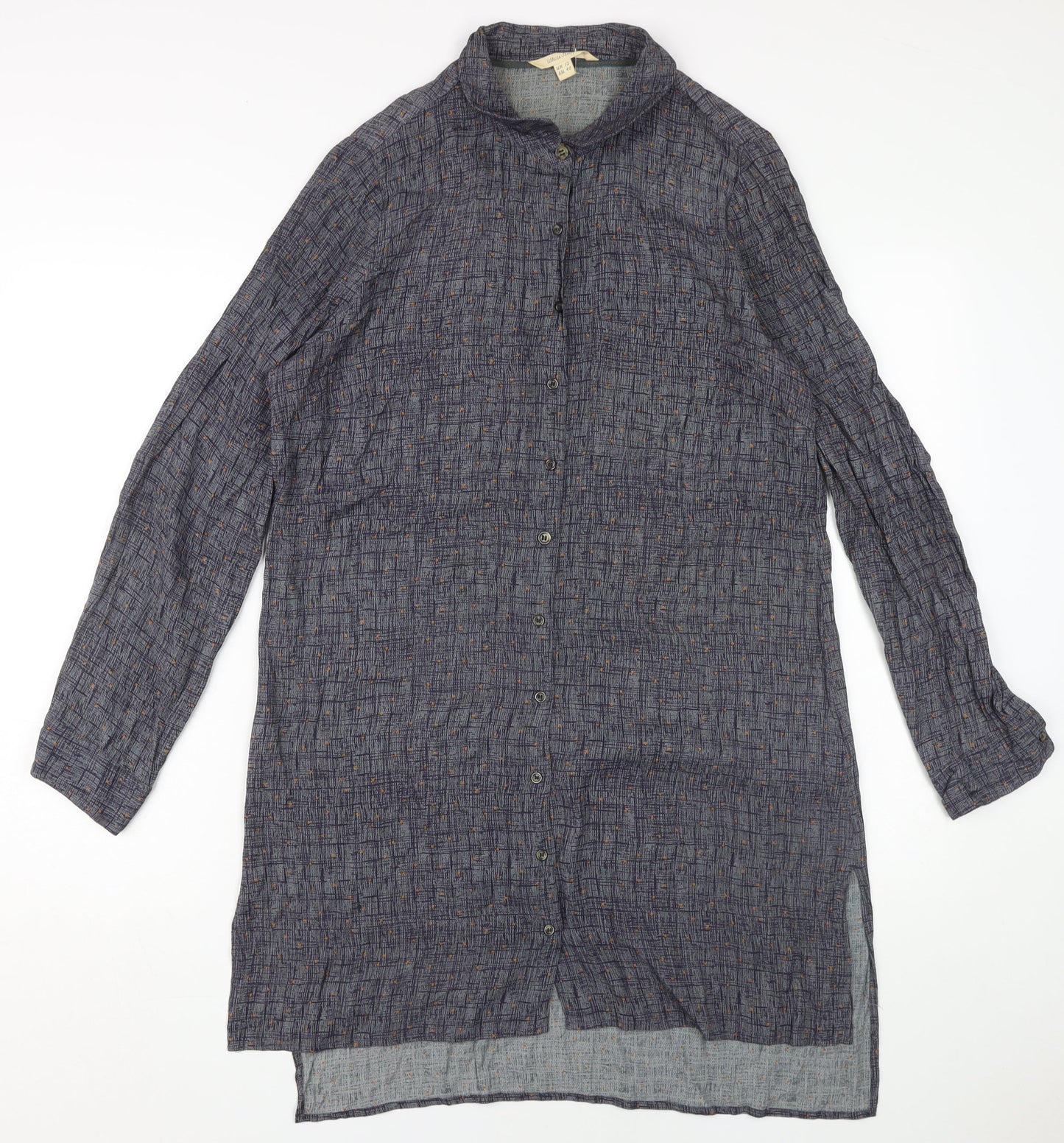 White Stuff Women's Grey Shirt Dress Size 12