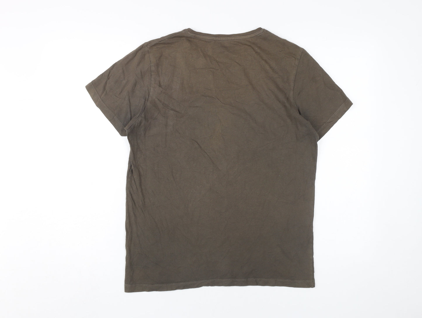 Jack & Jones Men's Brown Graphic Print T-Shirt M