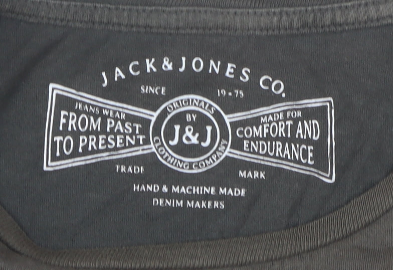 Jack & Jones Men's Brown Graphic Print T-Shirt M