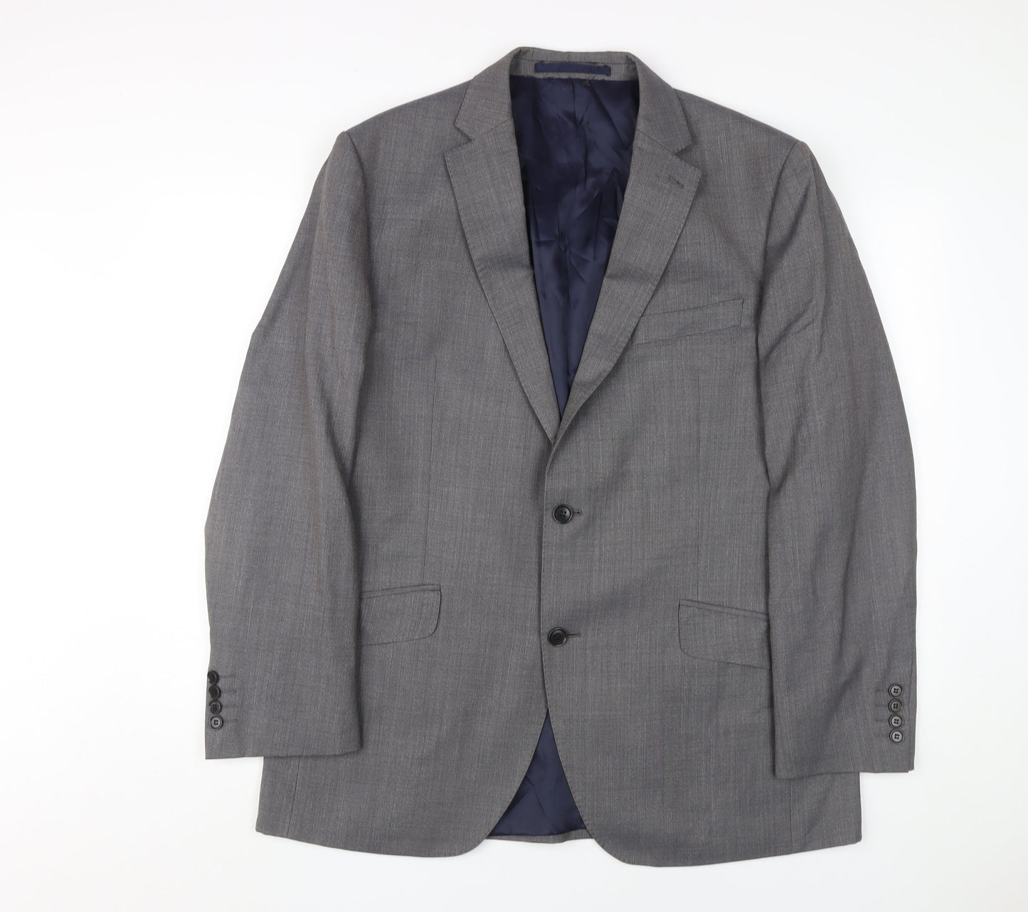 Austin Reed Men's Grey Suit Jacket, Size 44R, Formal Wear