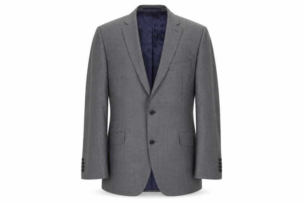 Mens 44 Chest Regular Austin Reed Grey Two-Button Suit Jacket