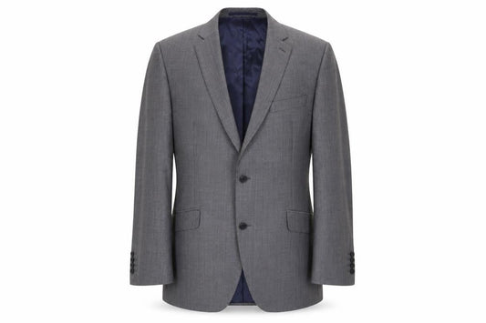Mens 44 Chest Regular Austin Reed Grey Two-Button Suit Jacket