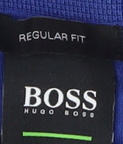 Hugo Boss Men's Blue Polo Shirt M Regular Fit