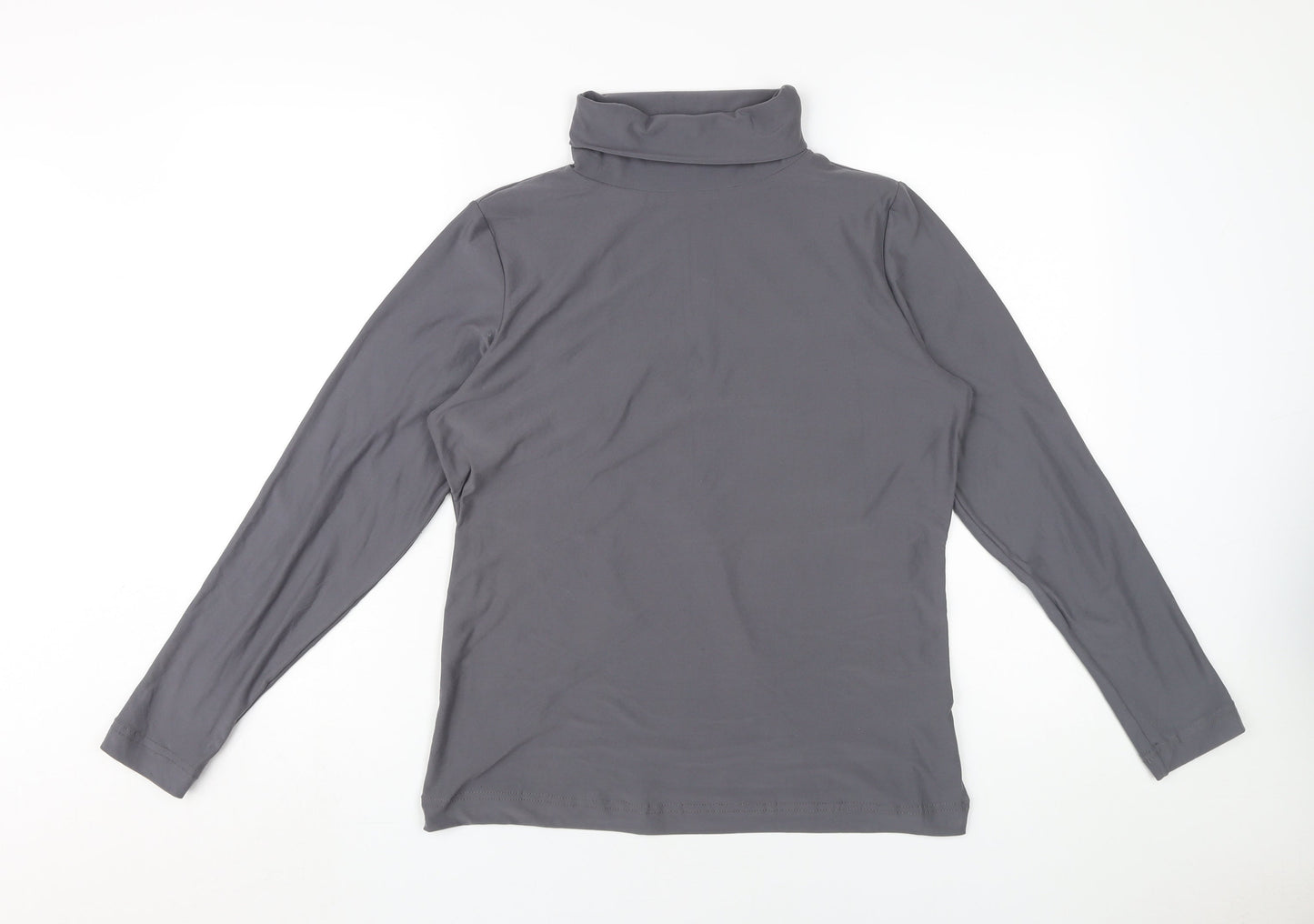 Intuition Grey Roll Neck T-Shirt Size 12