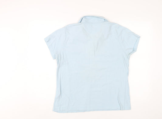 Regatta Women's Blue Polo Shirt, Size 14, Casual Fit