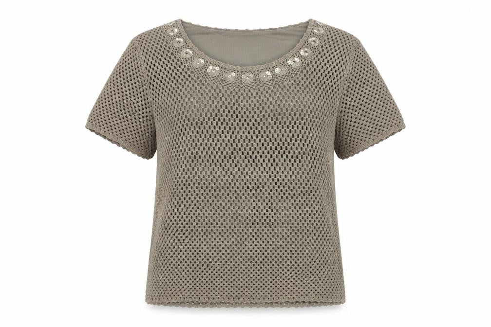 Womens UK Size L Jacques Vert Beige Viscose Blend Blouse