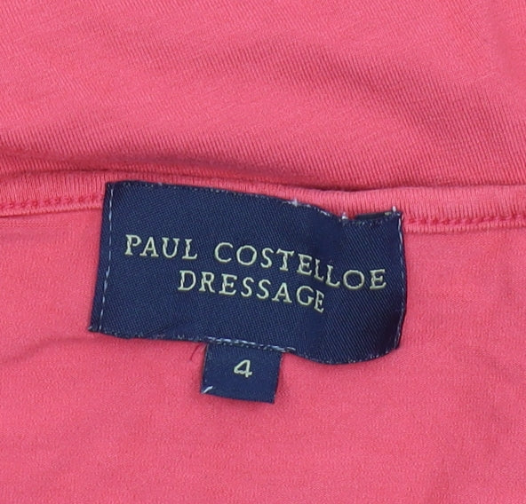 Paul Costelloe Dressage Women's Red Top Size 4 Cotton