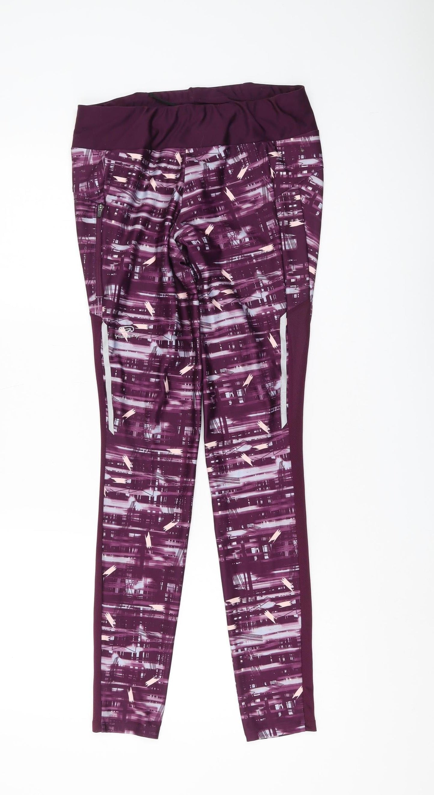 Decathlon Women’s Purple Leggings M Elastic Waist