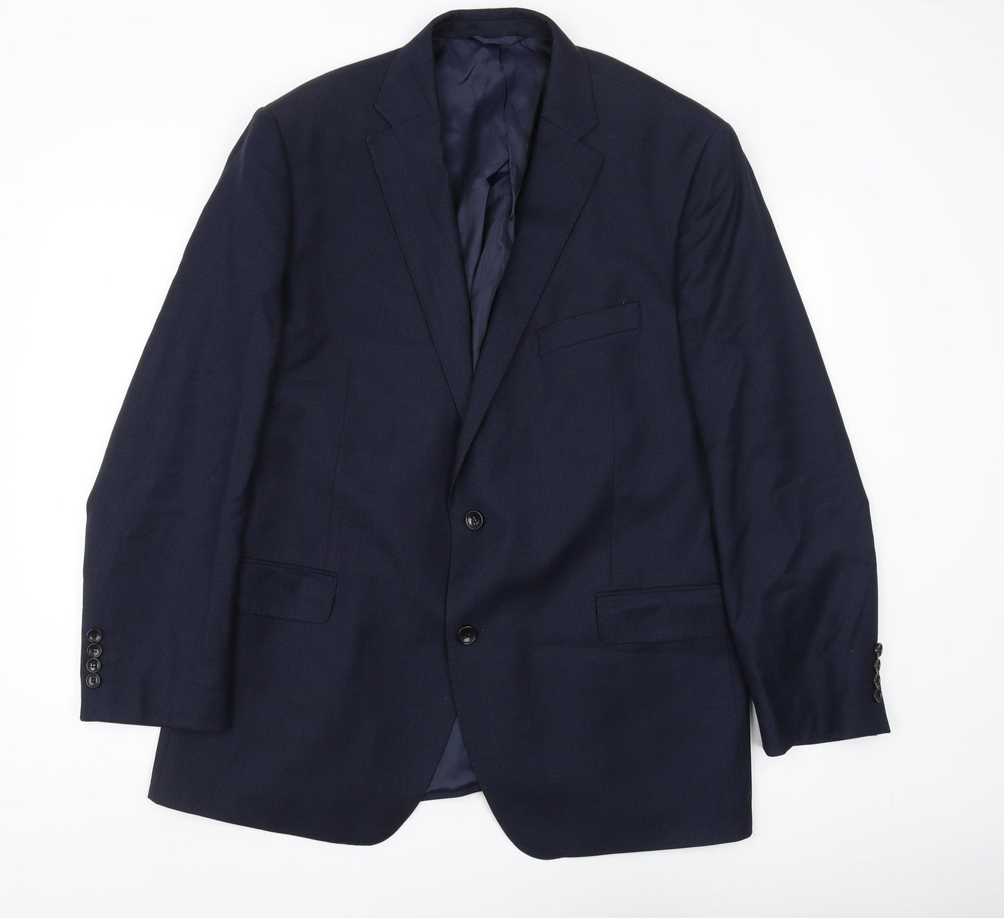 Moss 1851 Men's Blue Suit Jacket 42 Regular Fit
