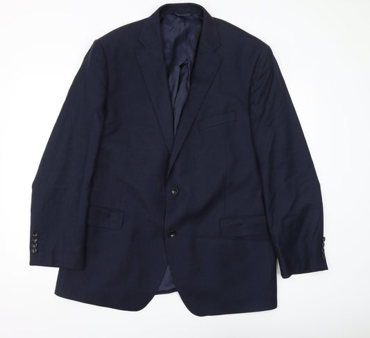 Moss 1851 Men's Blue Suit Jacket 42 Regular Fit