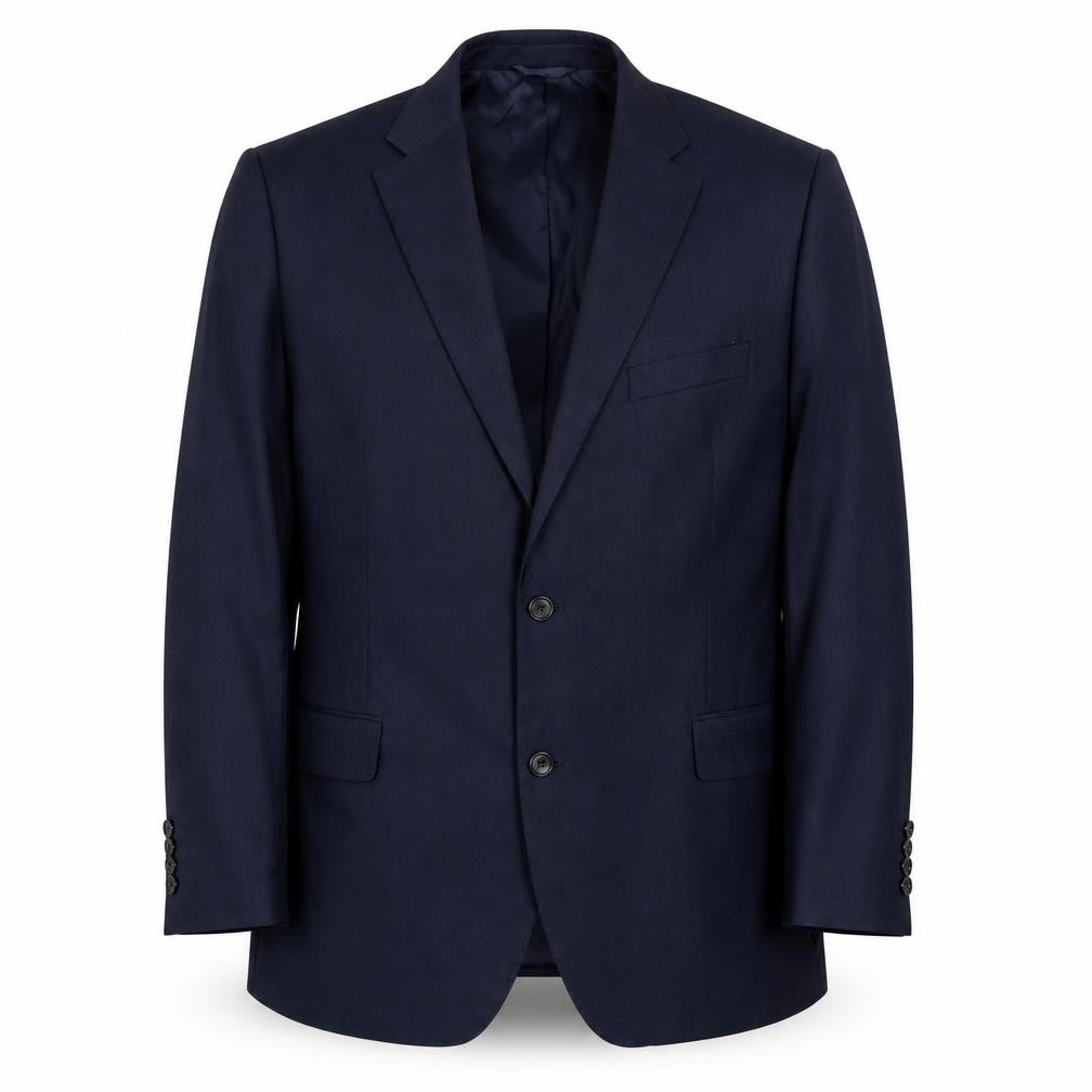 Mens 42 Chest Regular Moss 1851 Blue Two-Button Suit Jacket