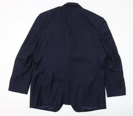 Moss 1851 Men's Blue Suit Jacket 42 Regular Fit