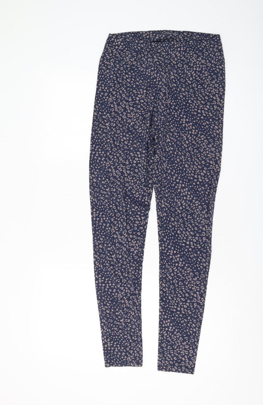 Fat Face Women's Blue Animal Print Jeggings M