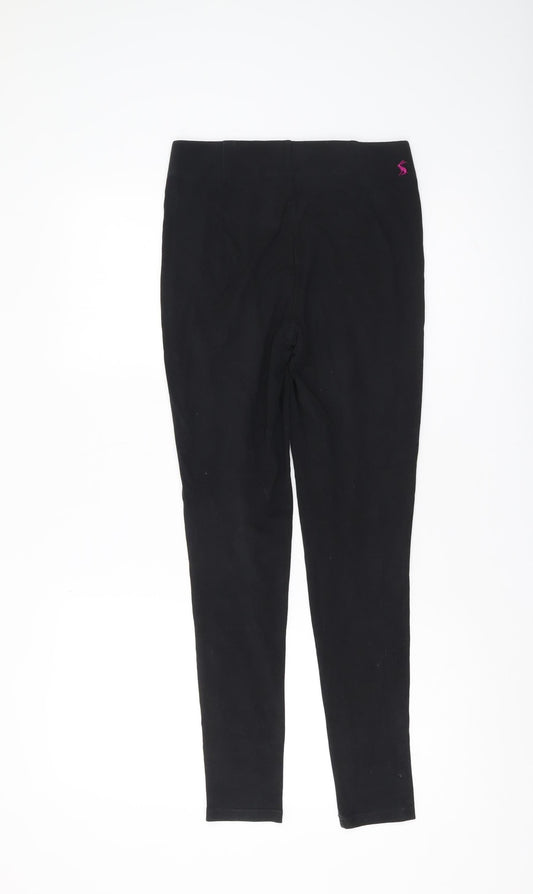 Joules Women's Black Cotton Leggings Size 8