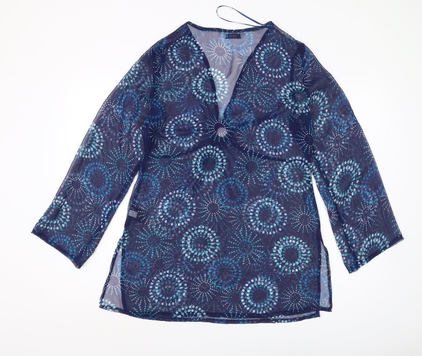 Next Women's Multicoloured V-Neck Blouse Size 12