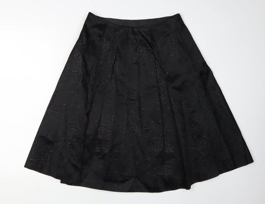Laura Ashley Women's Black A-Line Skirt, Size 12