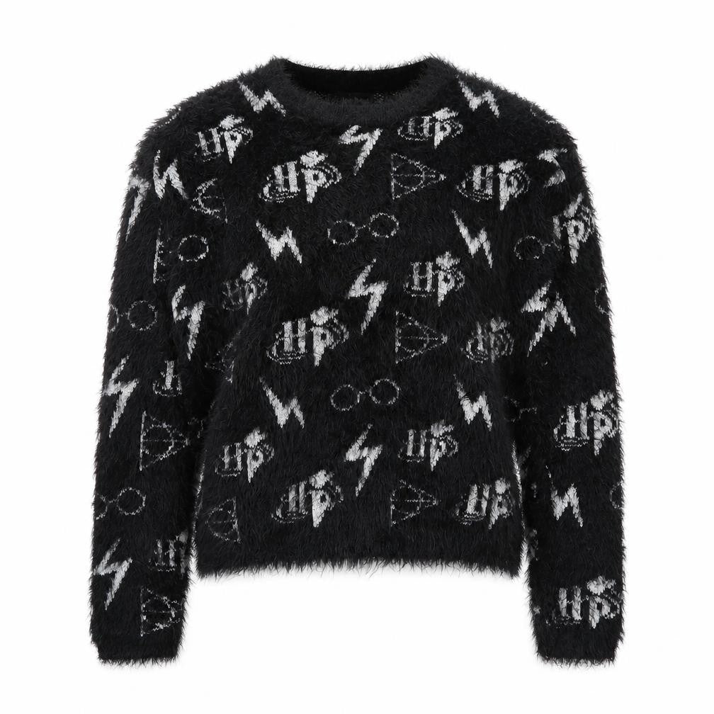 Womens UK XS Regular Harry Potter Black Pullover