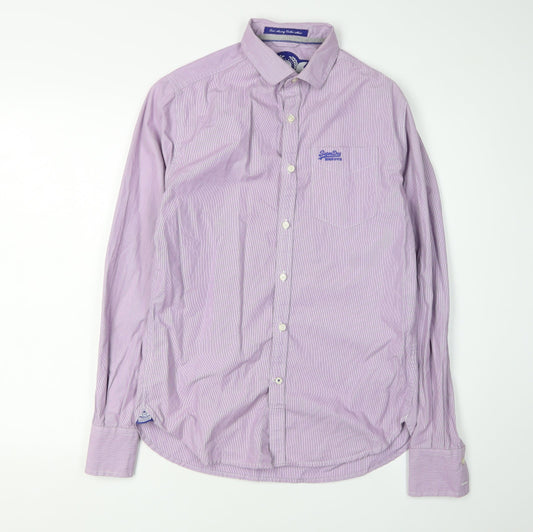 Superdry Men's Purple Button-Up Shirt, Small