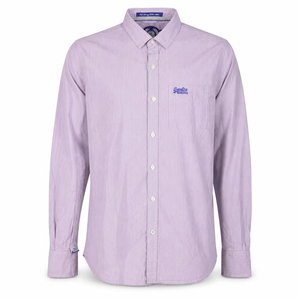 Superdry Men's Purple Button-Up Shirt, Small