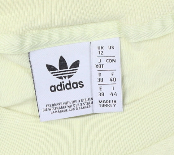 Adidas Unisex Green T-Shirt, Size 12, Basic Style