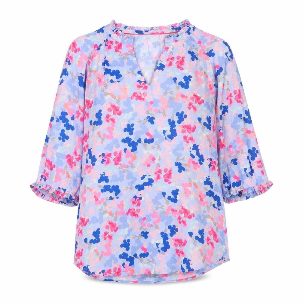 Womens UK Size 12 Joules Multicoloured Cotton Blouse
