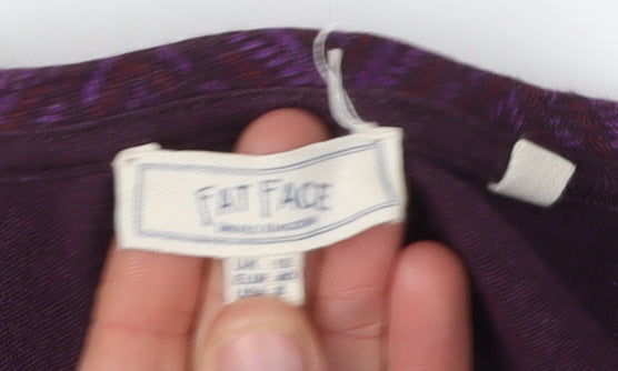 Fat Face Women Purple L Basic Tank Top Casual