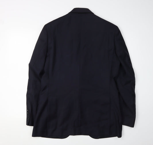 Austin Reed Men's Blue Wool Blazer, Size 40R