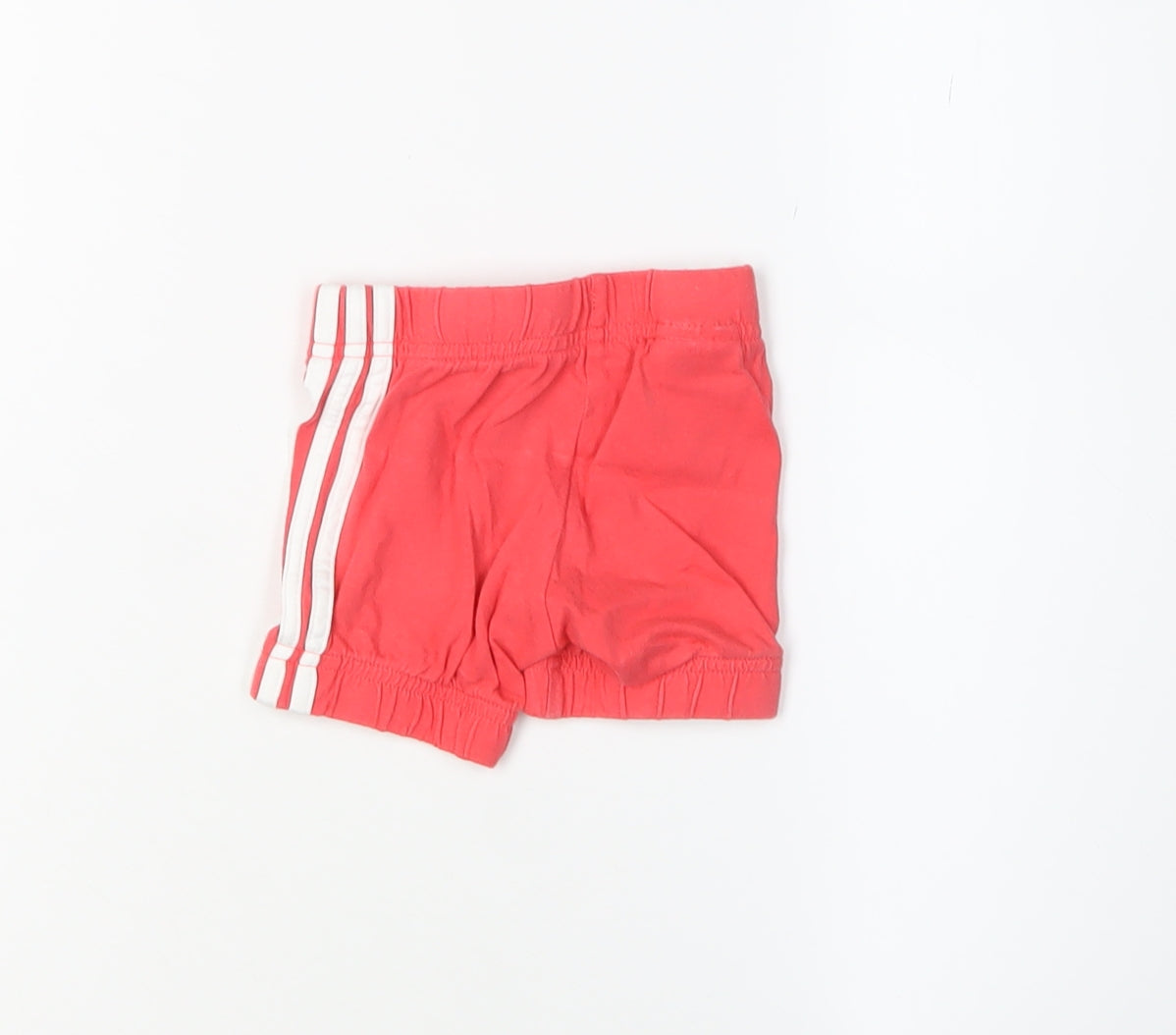 Adidas Red Unisex Baby Shorts 3-6m Elastic Waist Sports