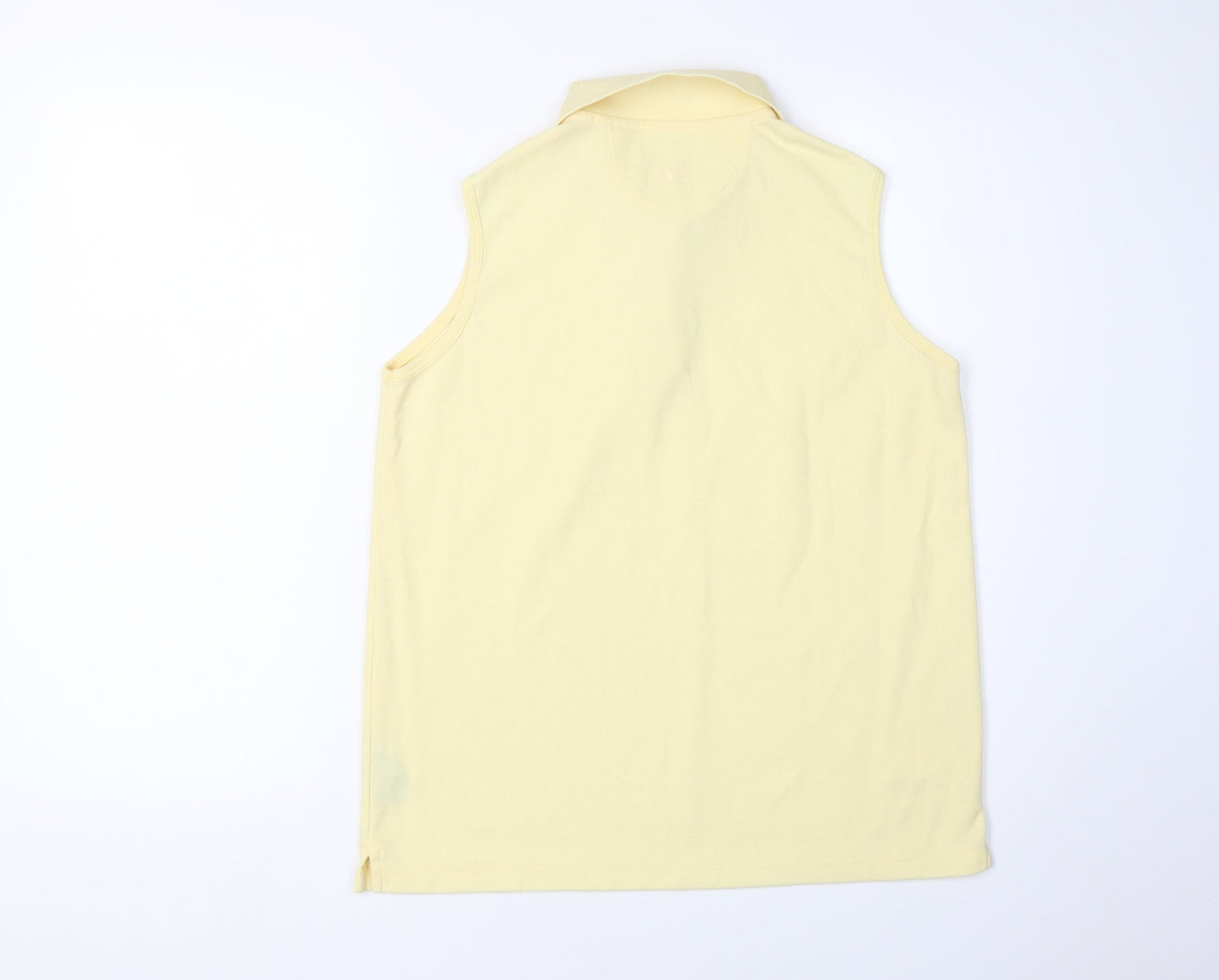 Greg Norman Yellow Sleeveless Polo Shirt for Women