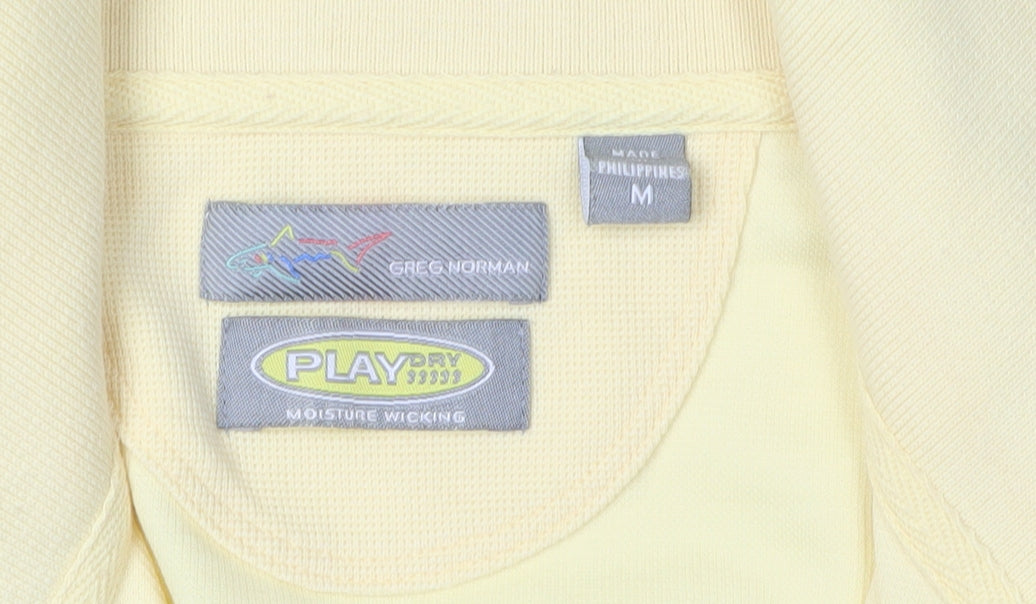 Greg Norman Yellow Sleeveless Polo Shirt for Women