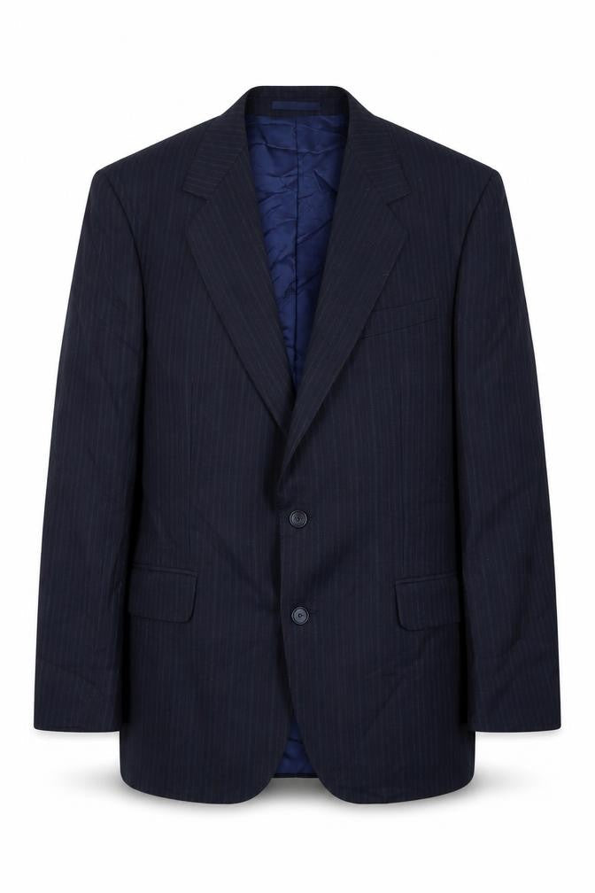 Mens 40 Chest Regular Magee Blue Two-Button Blazer