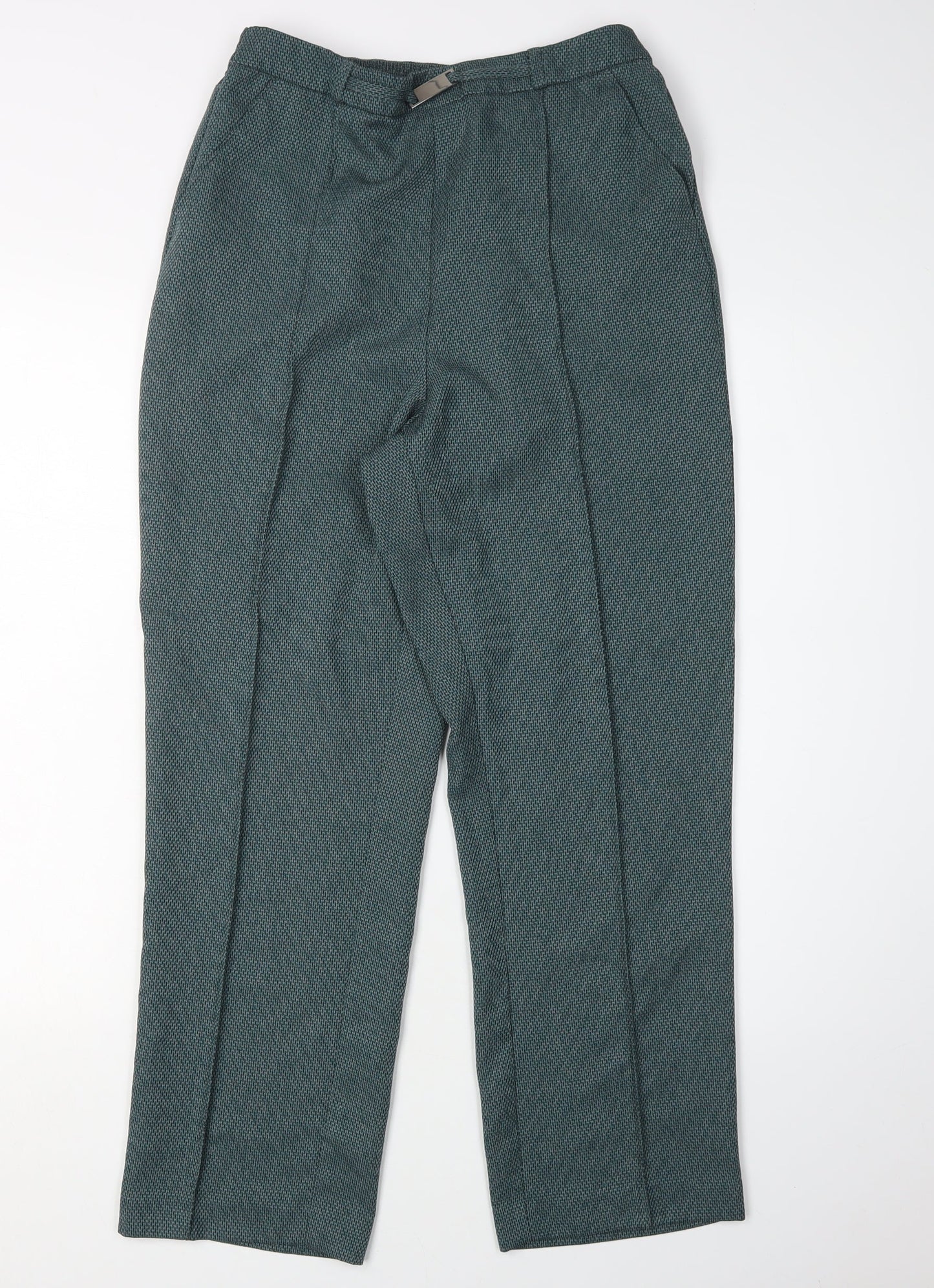 Honor Millburn Women's Green Straight Trousers Size 12