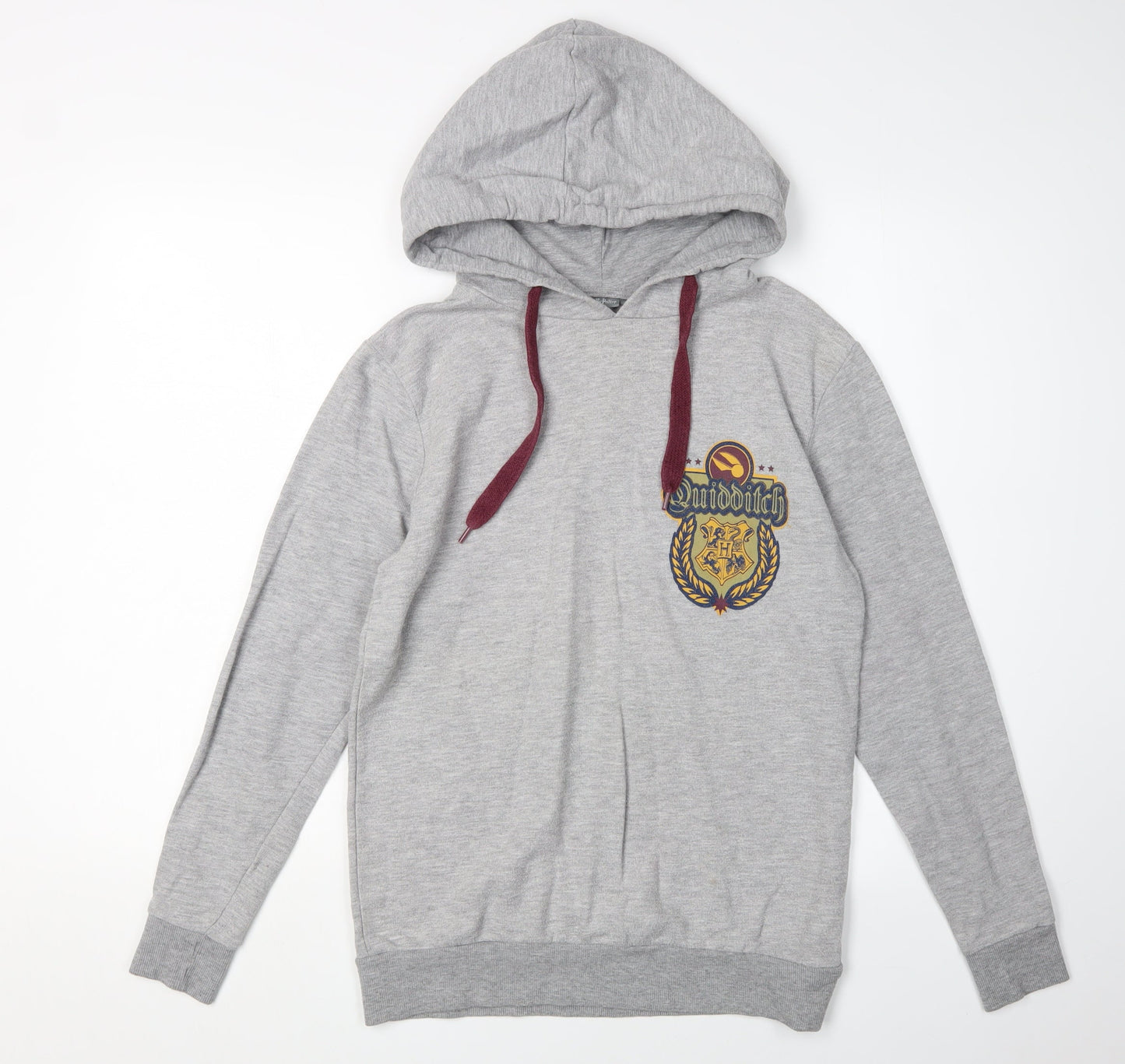 Harry Potter Grey Quidditch Pullover Hoodie - Unisex Size 8
