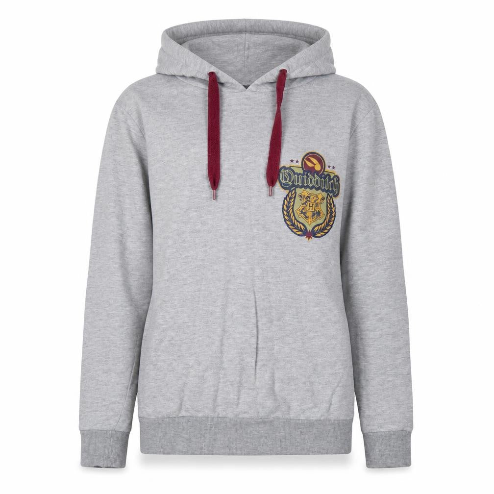 Unisex Adults UK 8 Regular Harry Potter Grey Pullover Hoodie