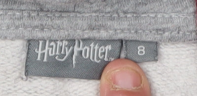 Harry Potter Grey Quidditch Pullover Hoodie - Unisex Size 8