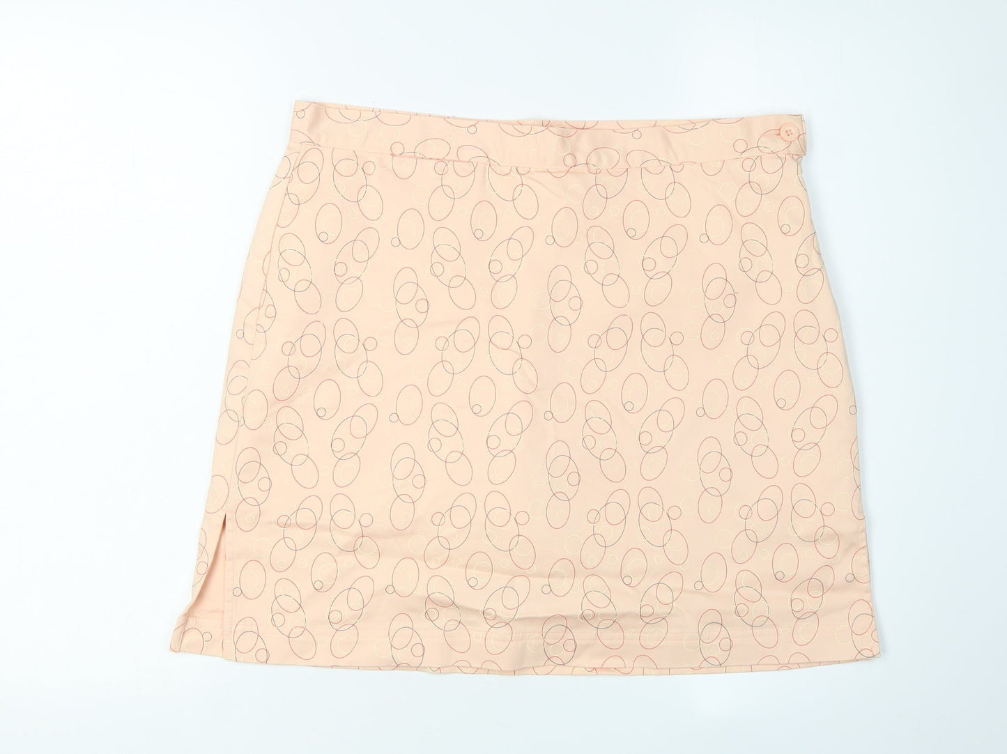 Glenmuir Women's Beige Geometric Skirt Size 14