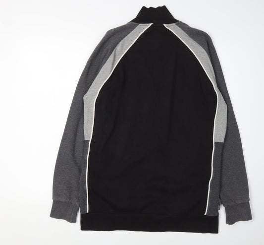 VOI JEANS CO. Men's Black Full Zip Sweatshirt L