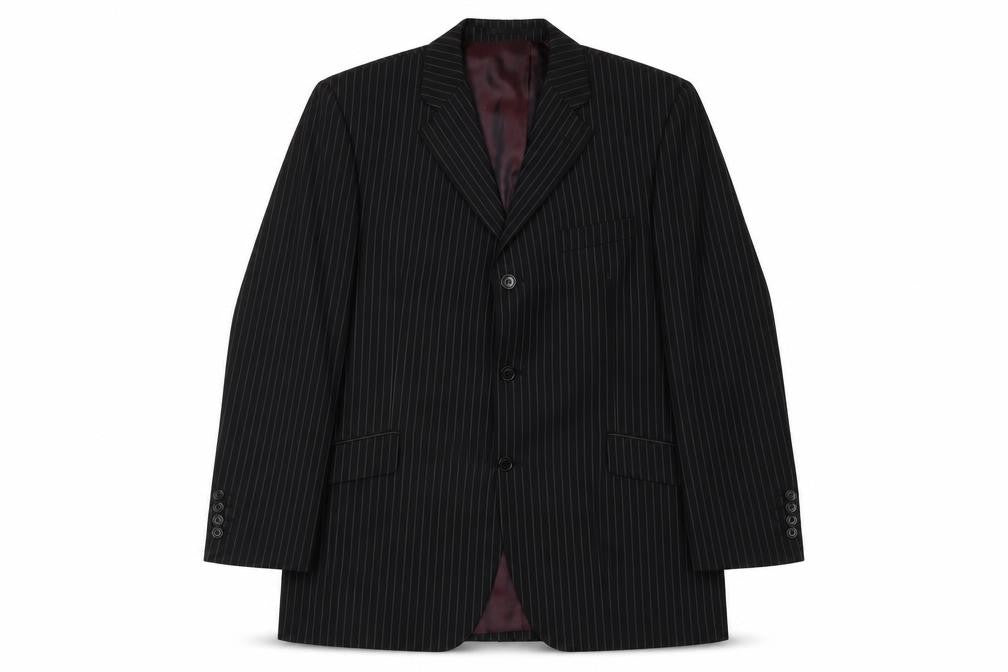 Mens 40 Chest Regular Daniel Hechter Black Three-Button Blazer
