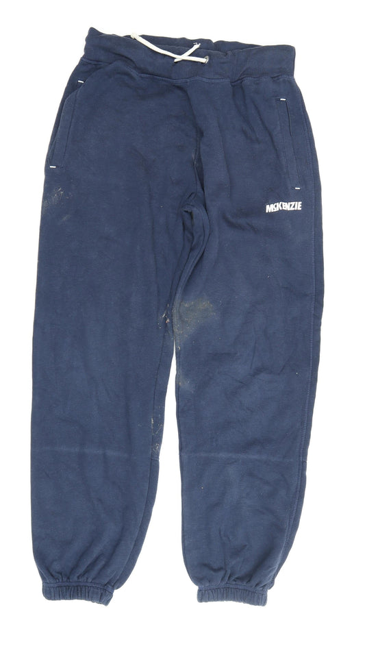 McKenzie Men's Blue Jogger Trousers - Size L