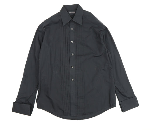 Pierre Cardin Men's Black Dress Shirt Size 15