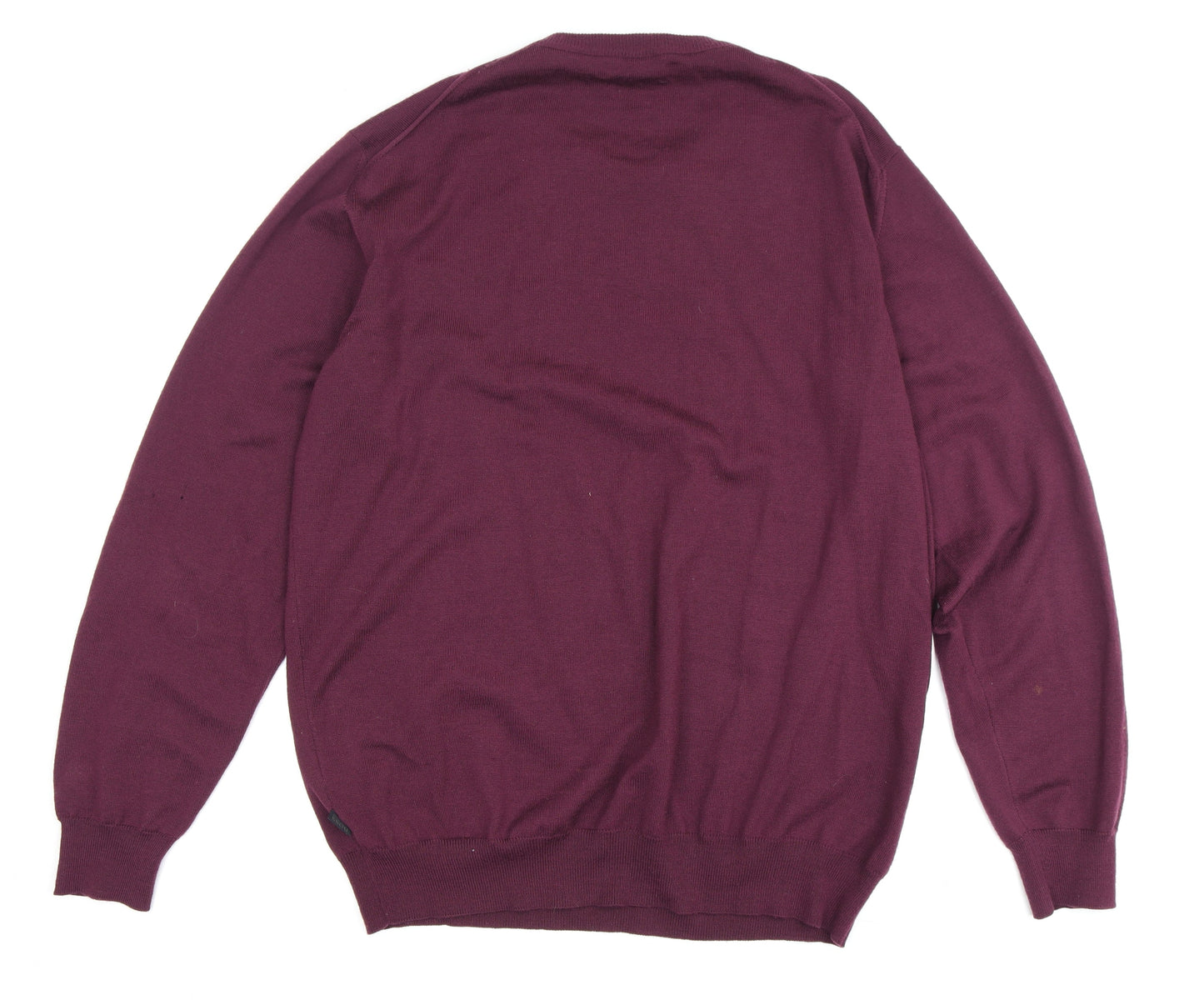 Hugo Boss Men's Red Wool Pullover Jumper, M