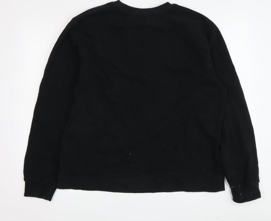 MP Men's Black Pullover Sweatshirt Logo Fleece XL