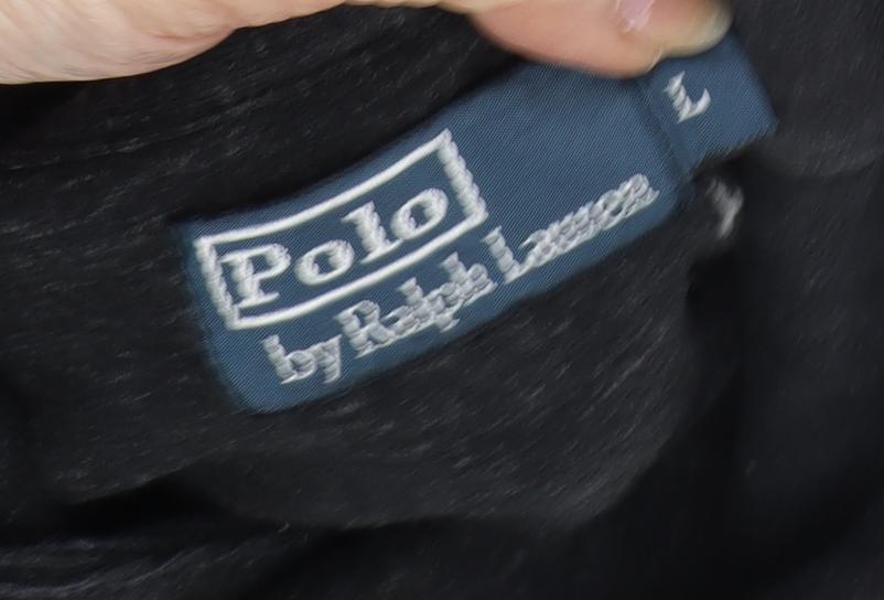 Polo by Ralph Lauren Men's Black Henley Sweatshirt L