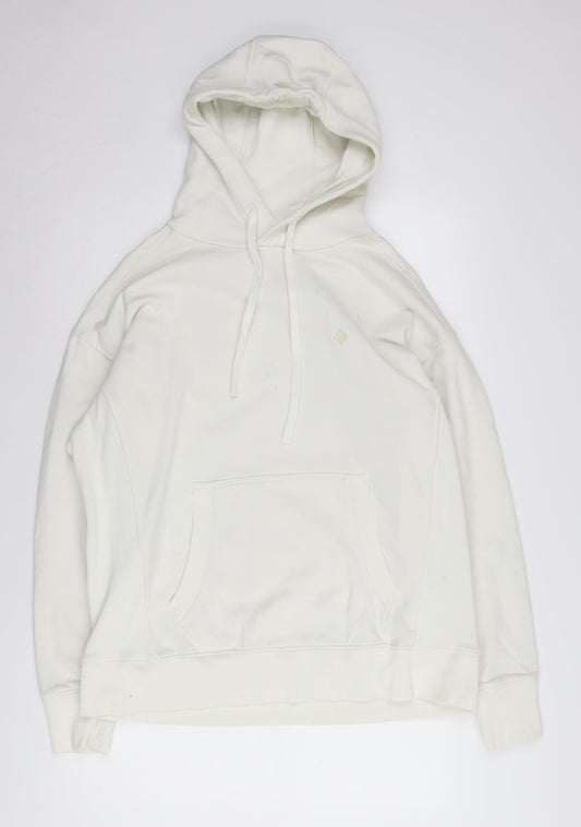 GANT Men's XL Ivory Pullover Hoodie with Pocket